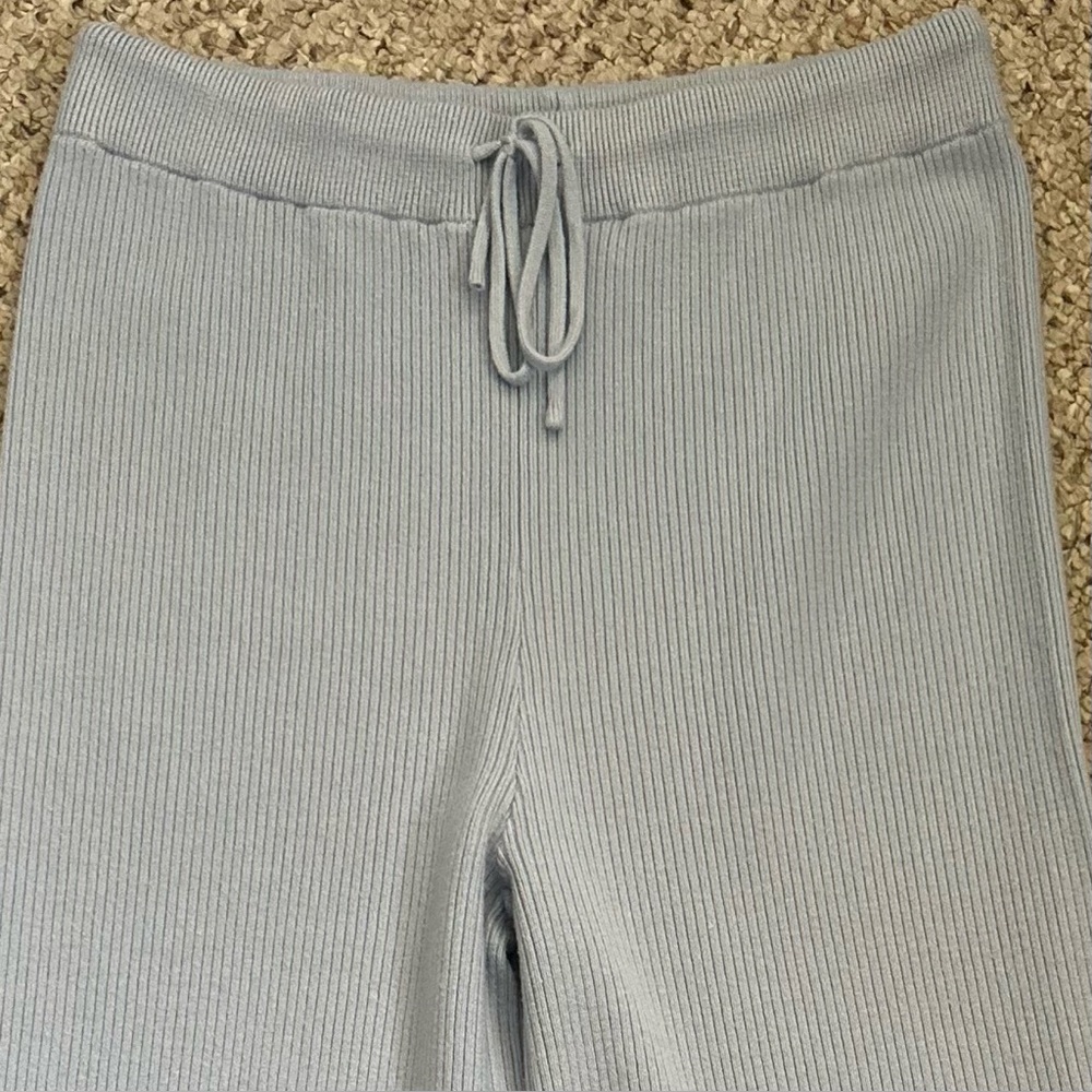 Matching Sweater Set Ribbed Light Blue Size Large - Picture 11 of 11